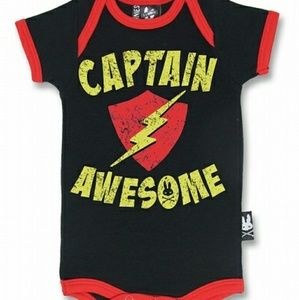 "Captain Awesome" Organic Cotton Bodysuit